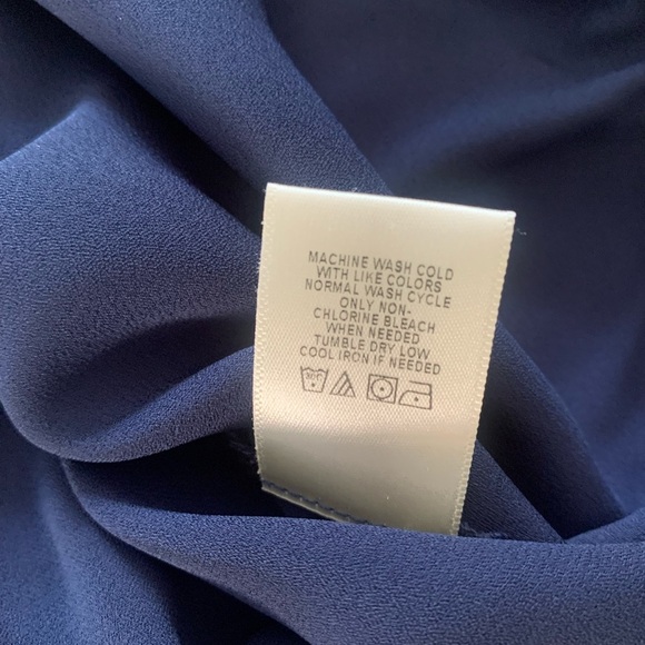 West Kei Ciyonna Faux Wrap Blouse in Navy - Picture 12 of 12